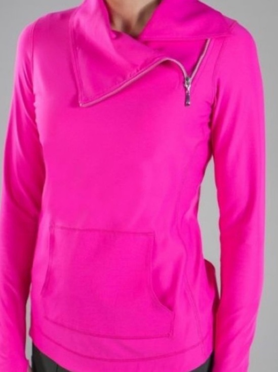 Jofit Jackets & Blazers - Womens Jofit Hot Pink Golf Jacket  Asymmetrical Zipper Hot Pink Active Size XL